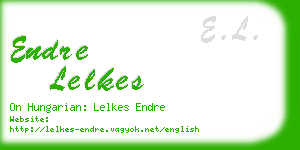 endre lelkes business card